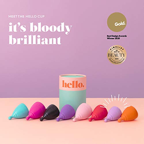 The Hello Cup Extra Small Menstrual Cup, BPA Free, Reusable, Hypoallergenic, Recyclable